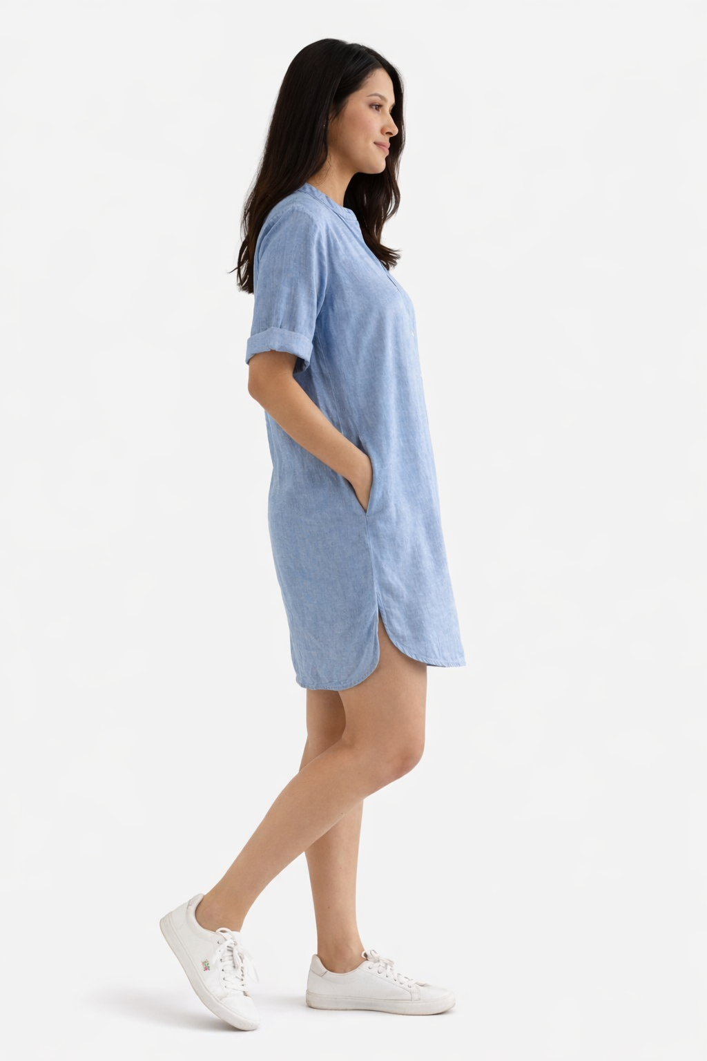Azure Shirt Dress