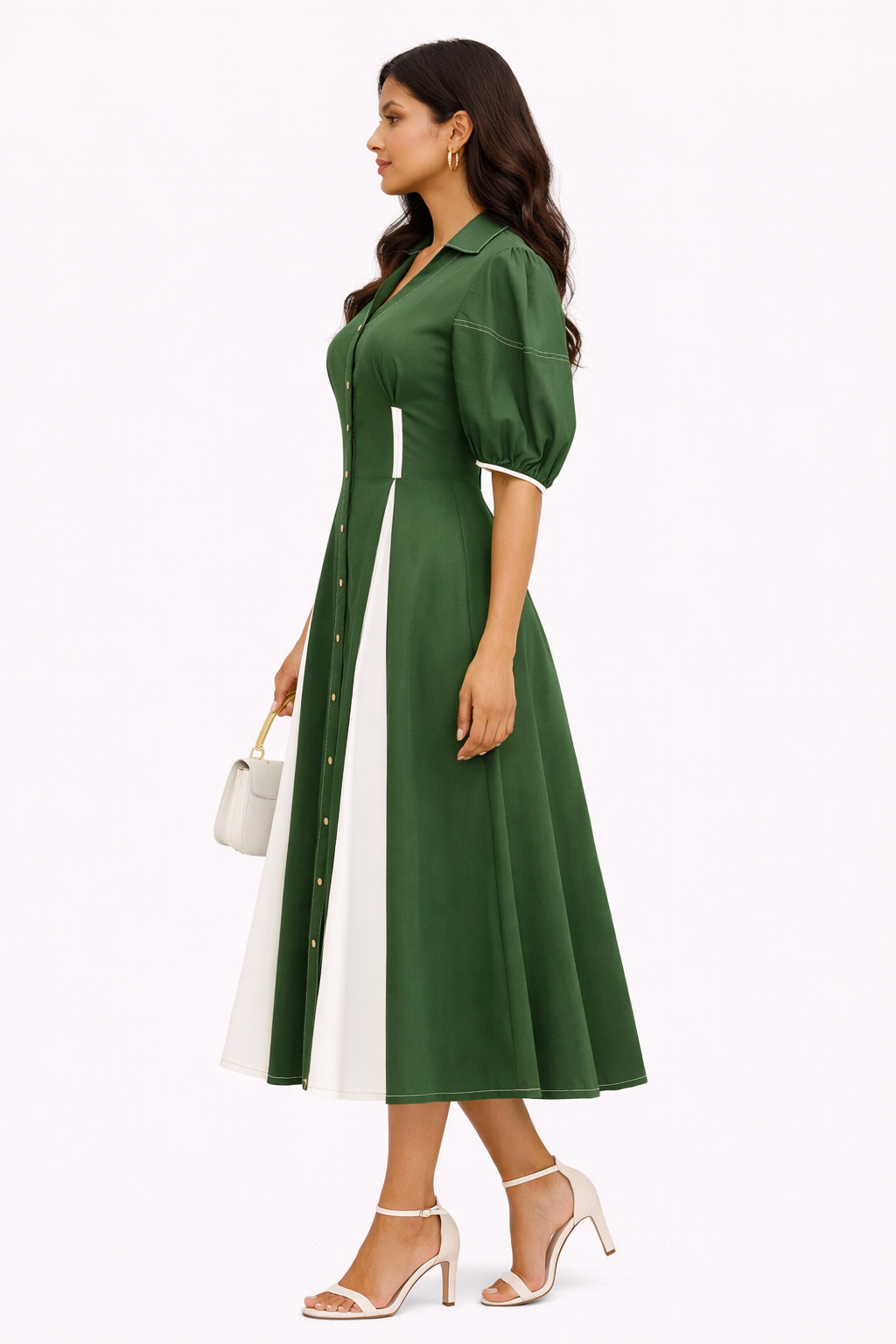 Forest Panel Midi Dress