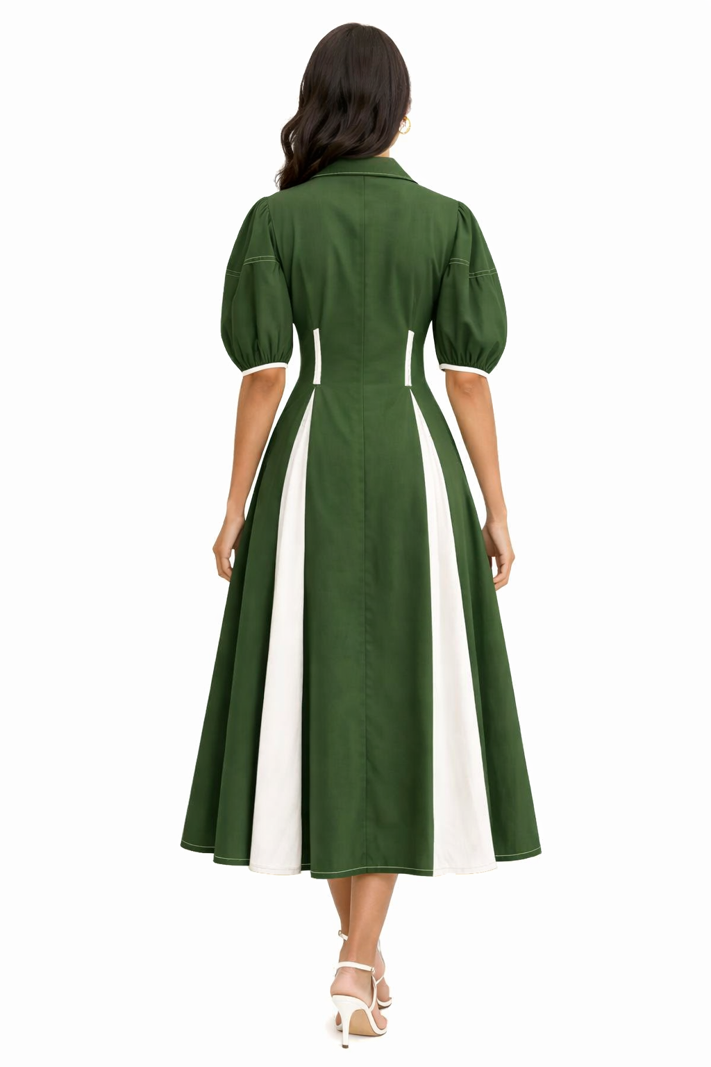 Forest Panel Midi Dress