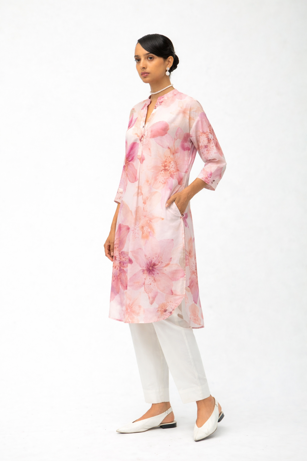 Blush Bloom Batwing Kurta