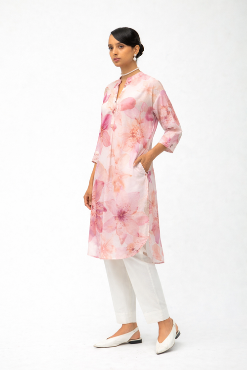 Blush Bloom Batwing Kurta