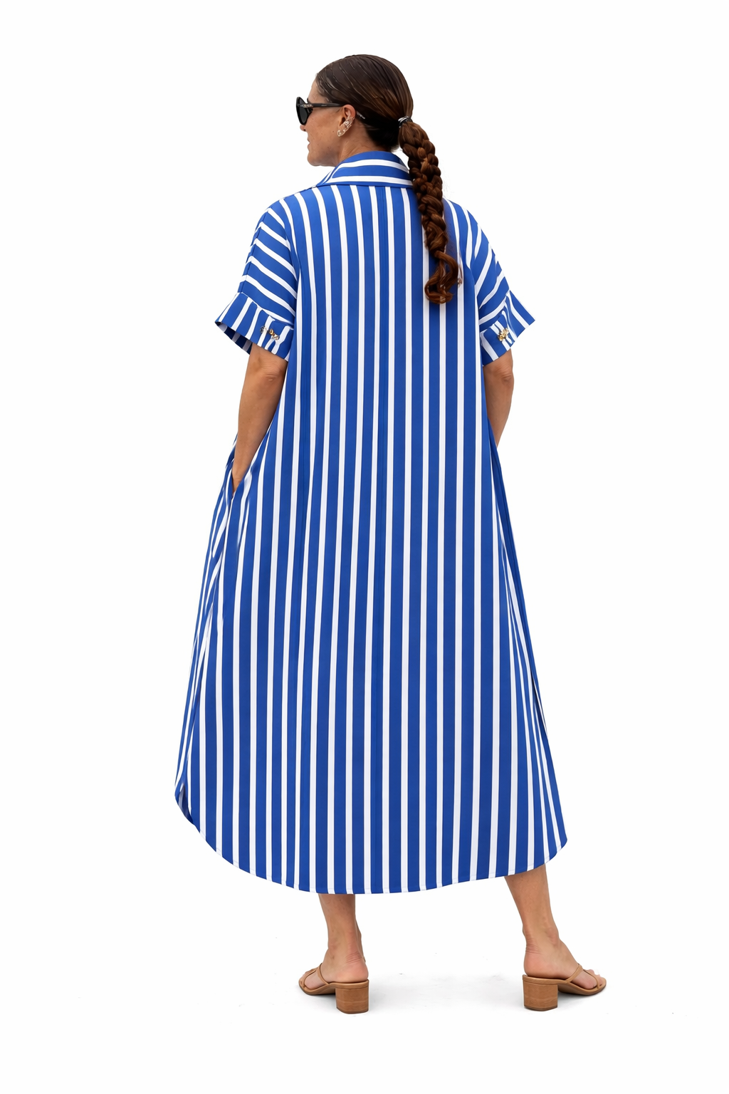Purssian Stripes Dress