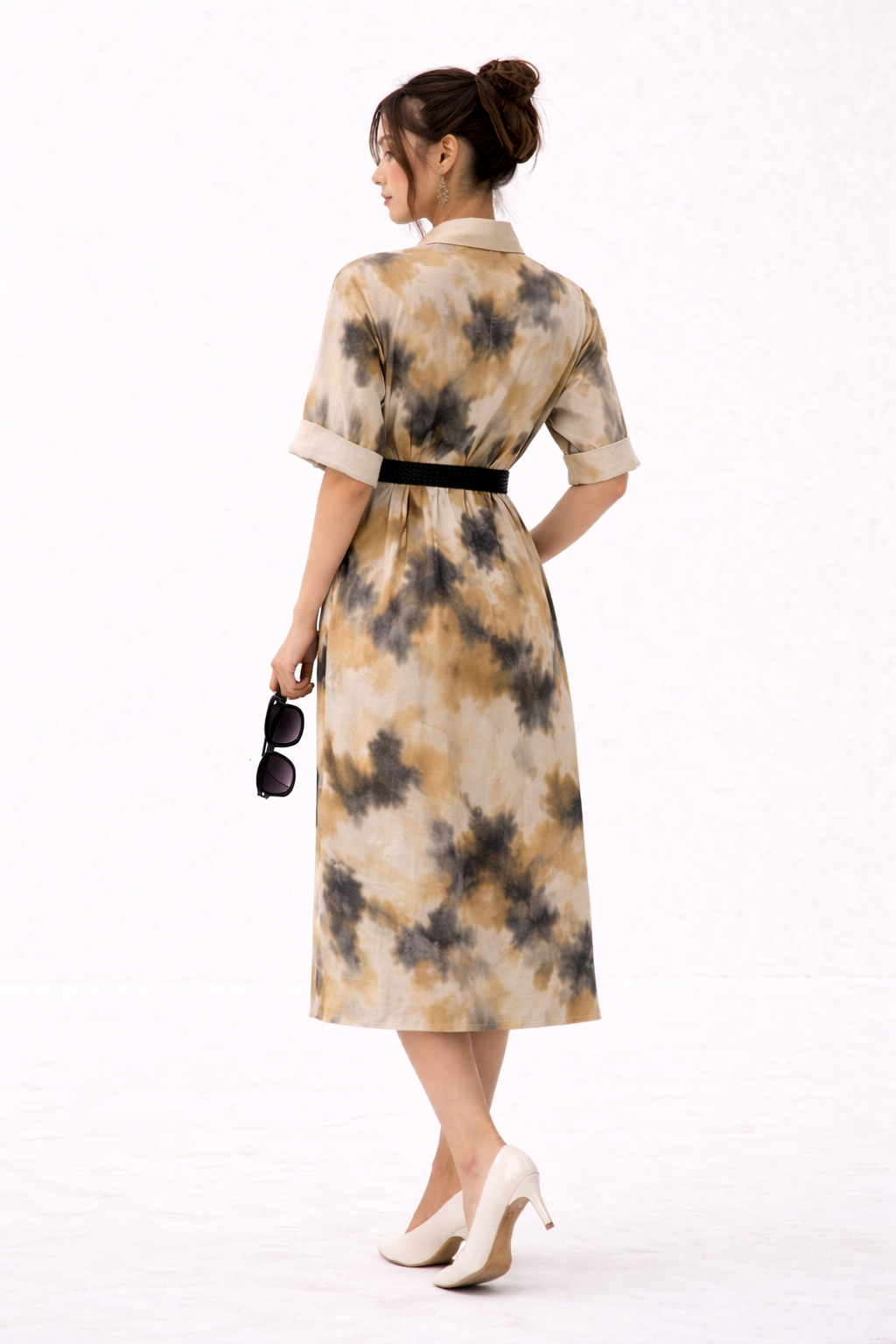 Ikkat Print Brunch Dress
