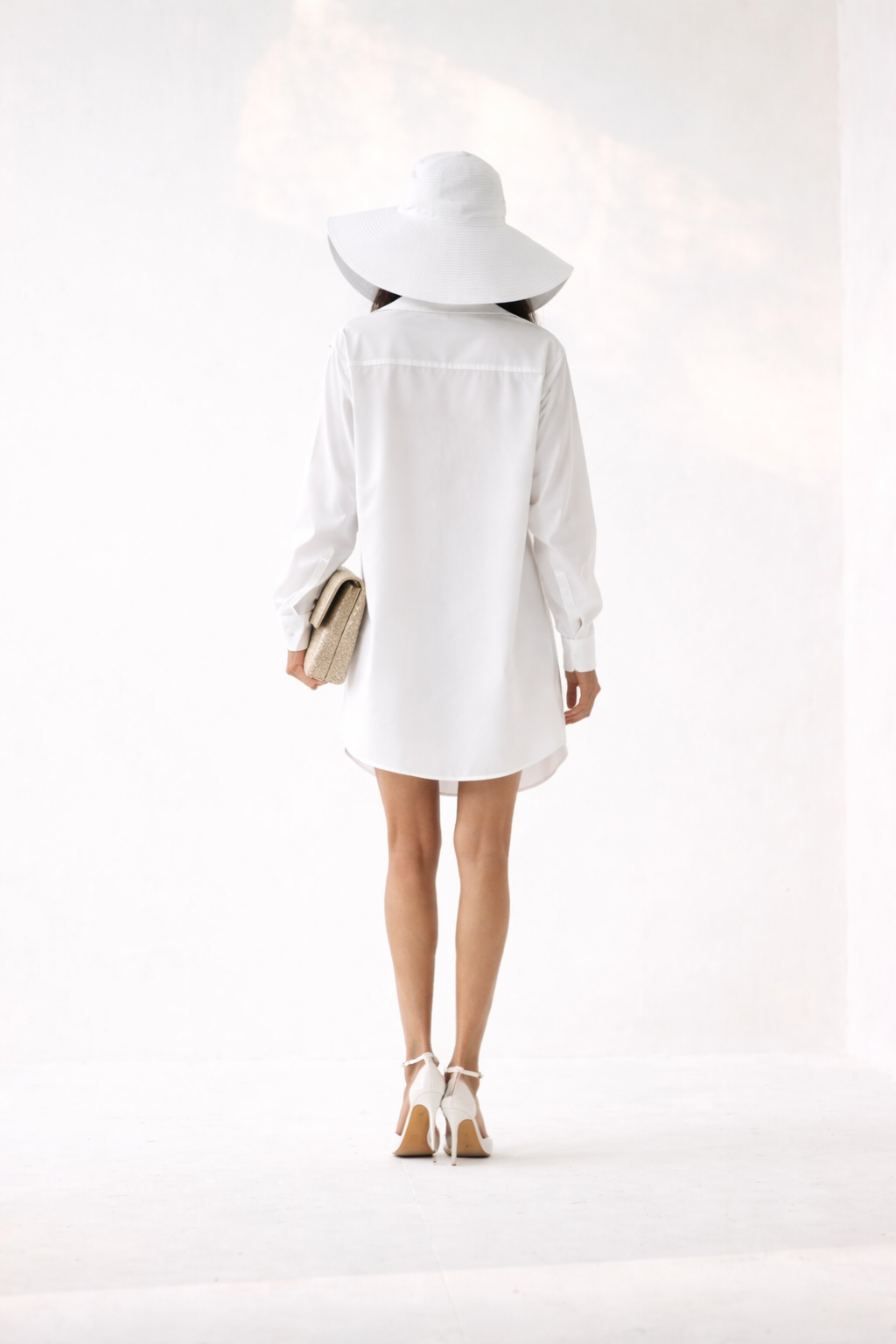 Snow Applique Shirt Dress