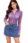 Lavender Lace Utility Shirt