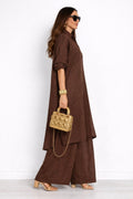 Cocoa Pleated Pant