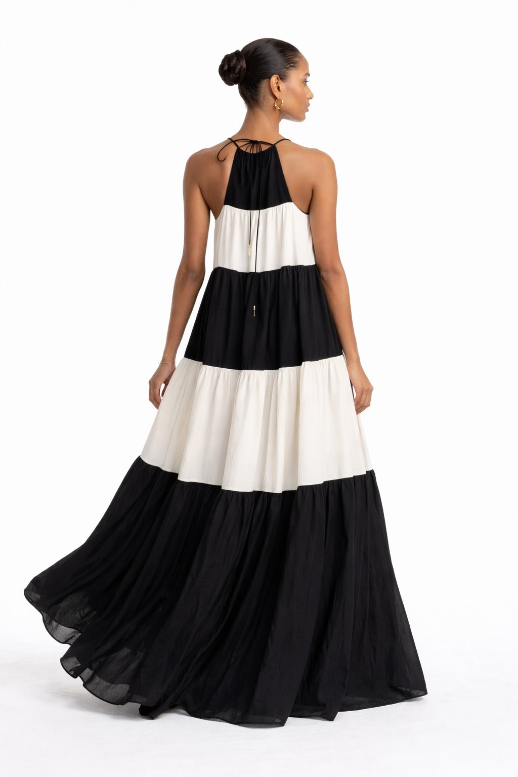 Nor Black Nor White Tier Dress