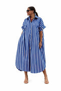 Purssian Stripes Dress