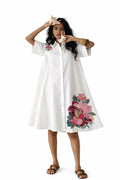 Snow Applique Short Dress